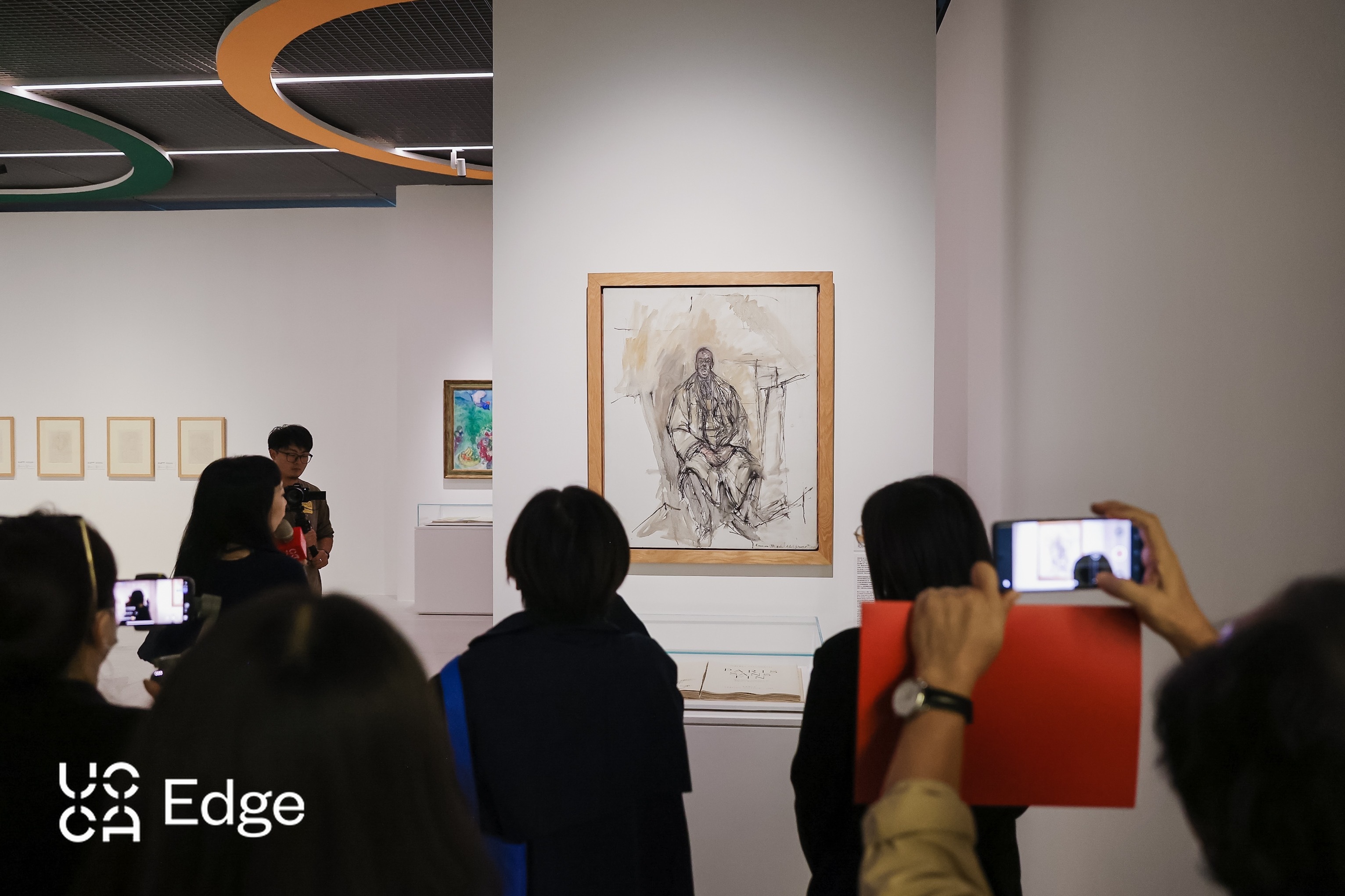 展览现场,贾科梅蒂作品《特利亚德肖像》